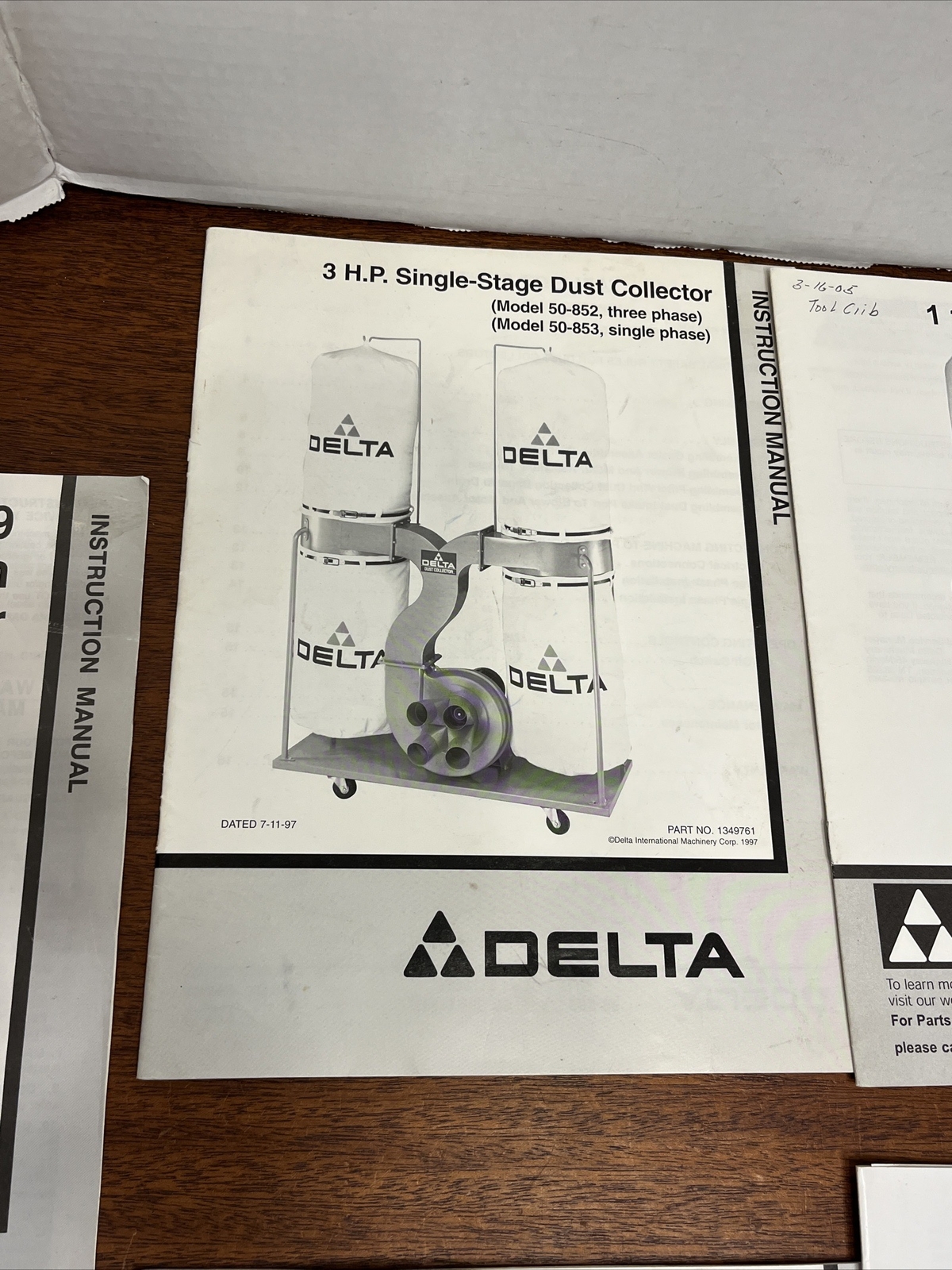 Delta ORIGINAL Instruction Manuals! Belt Sander band saw drill press planer MORE