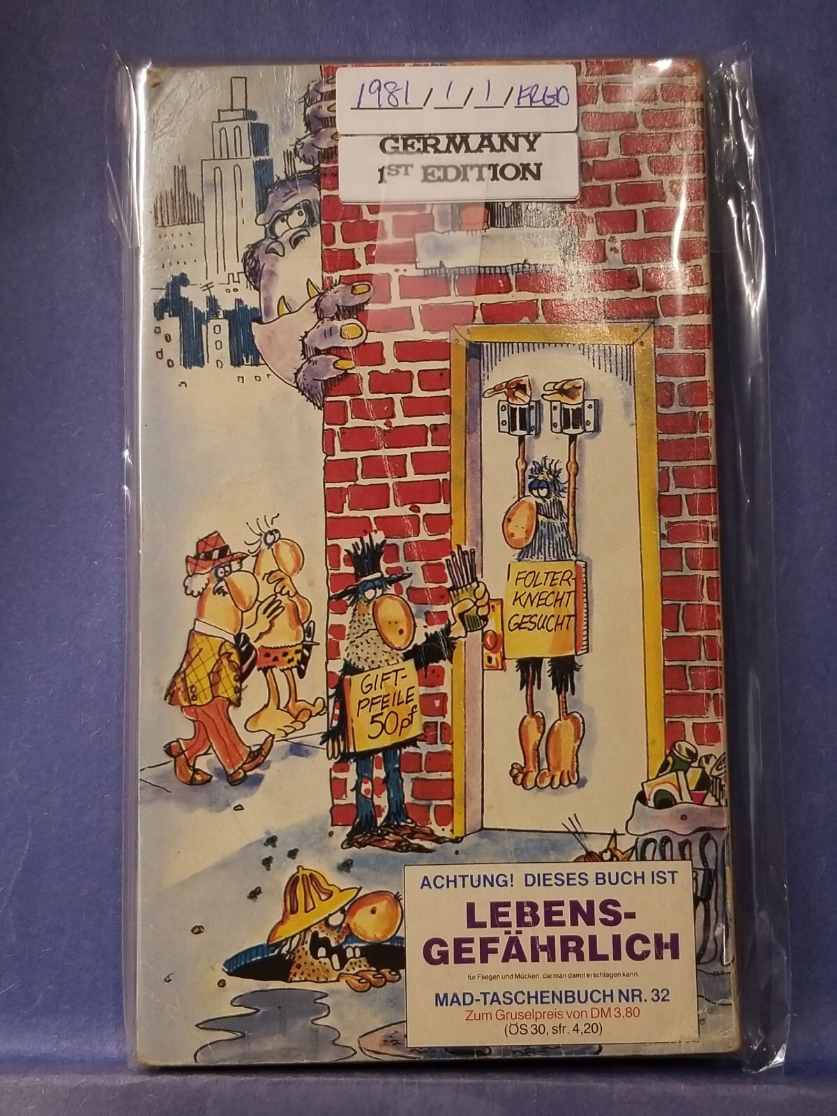 GERMAN MAD Magazine Paperback Book: #32 Deutsches Taschenbuch 1981 1st FRGD