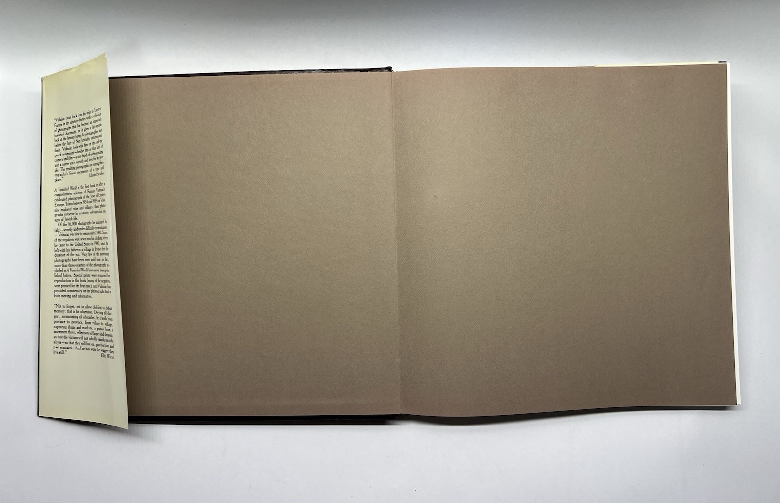 A Vanished World Roman Vishniac 1984 1st Ed HC Farrar, Straus & Giroux