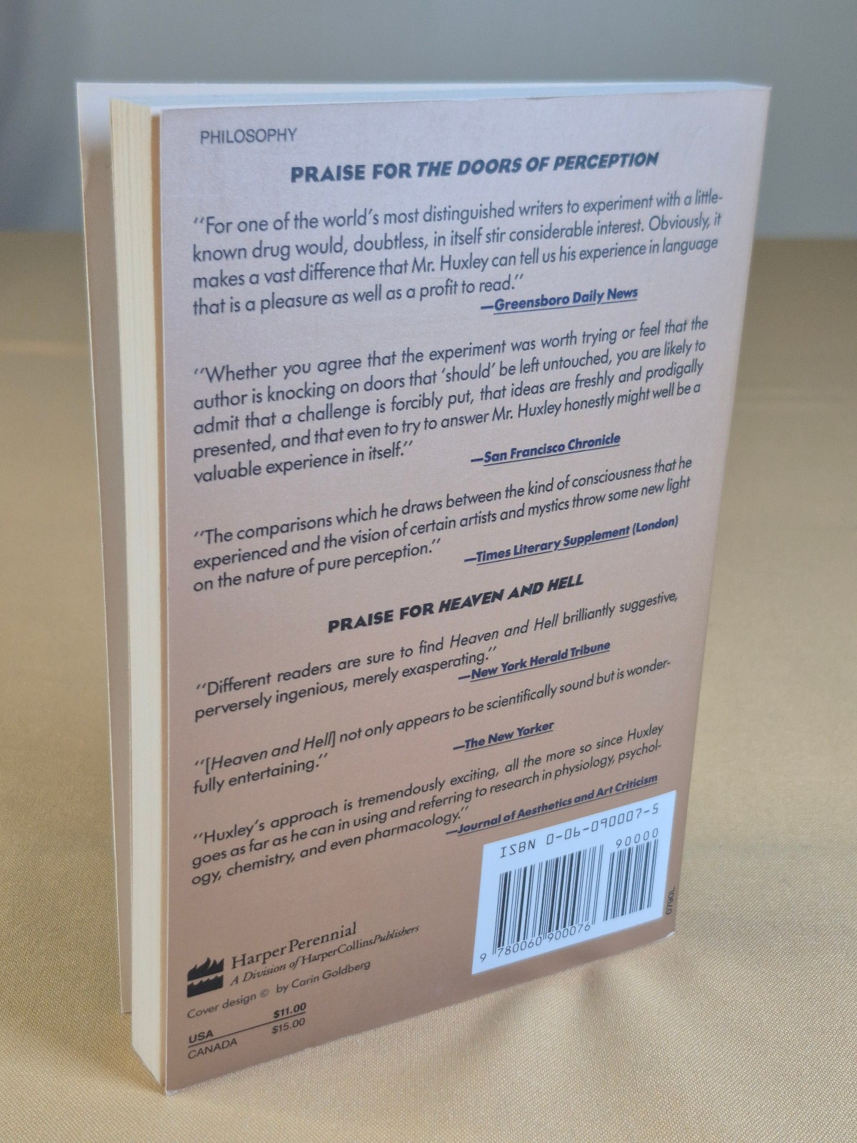 The Doors of Perception and Heaven and Hell – Aldous Huxley – Harper Perennial