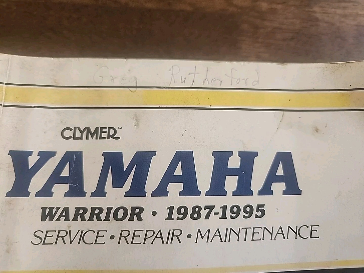 YAHAMA Warrior 1987-1995 Service Repair Maintenance Clymer Manual M487