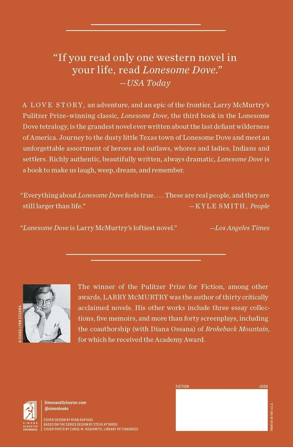 Lonesome Dove : A Novel by Larry McMurtry (2010, Paperback)