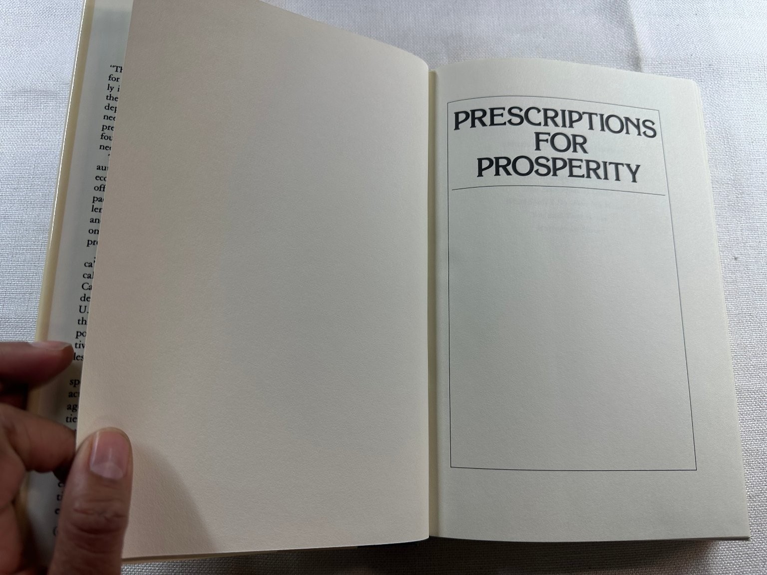 Prescriptions for Prosperity Eliot Janeway 1983 First Printing Economics Times
