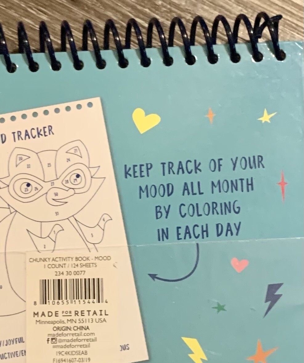 Mood Journal Recording Book 124 Pages for Children and Adults Track Your Mood