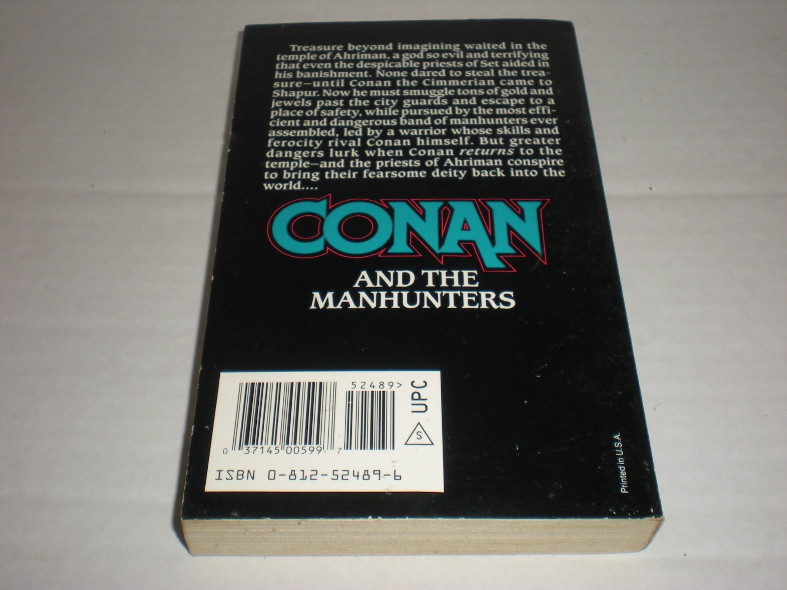 Conan and the Manhunters John Maddox Roberts Barbarian Fantasy Paperback 1994