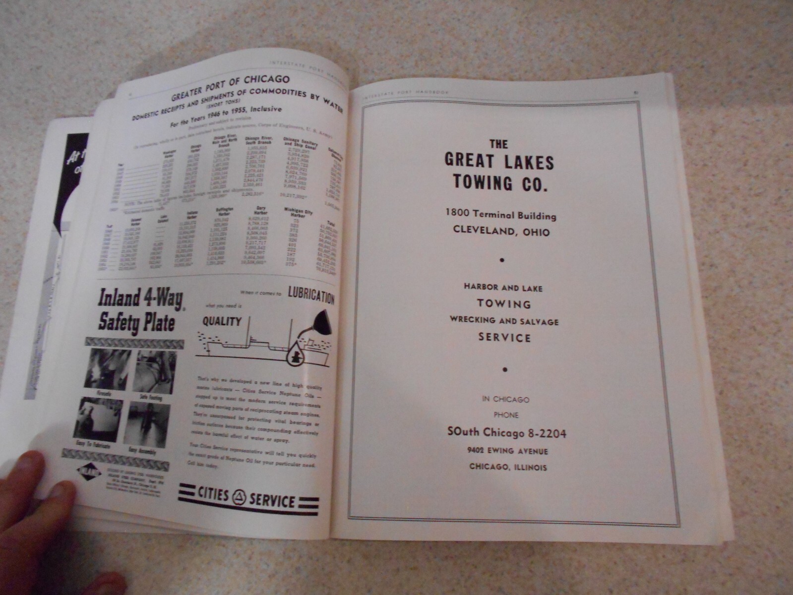 Interstate Port Handbook 1956 22nd edition Inland Marine Industry 116 Pages