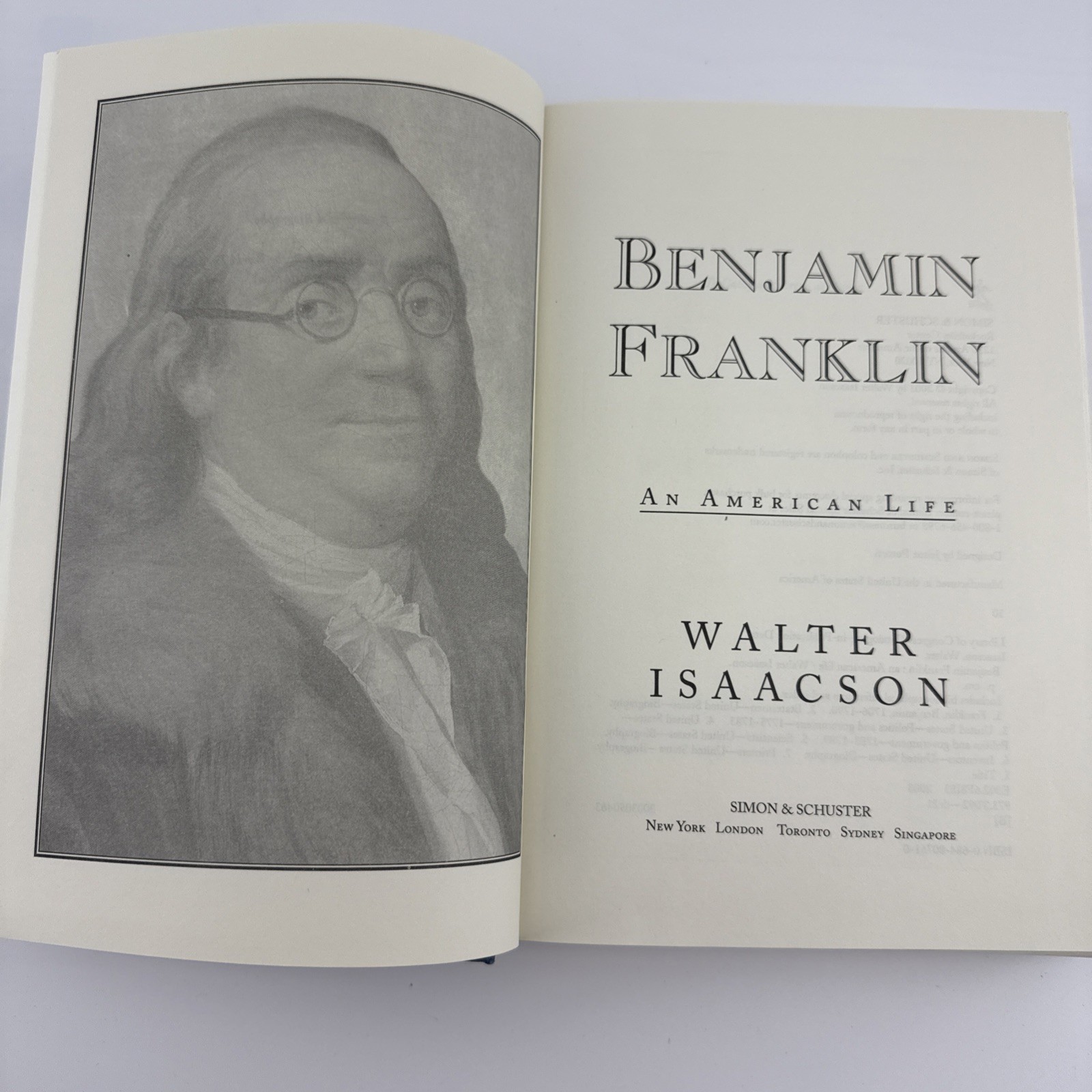 Benjamin Franklin An American Life by Walter Isaacson Hardcover 2003