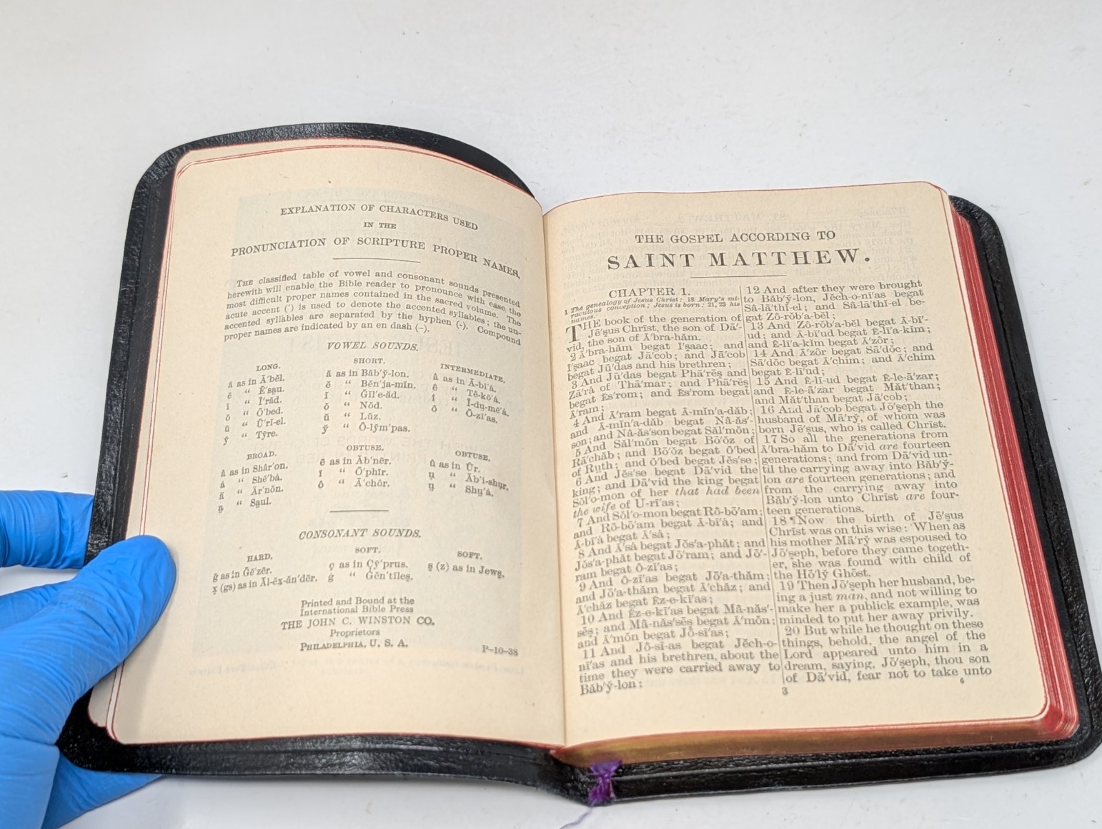 Ancient Accepted Scottish Rite Freemason Masonic Bible New Testament VTG 1930s