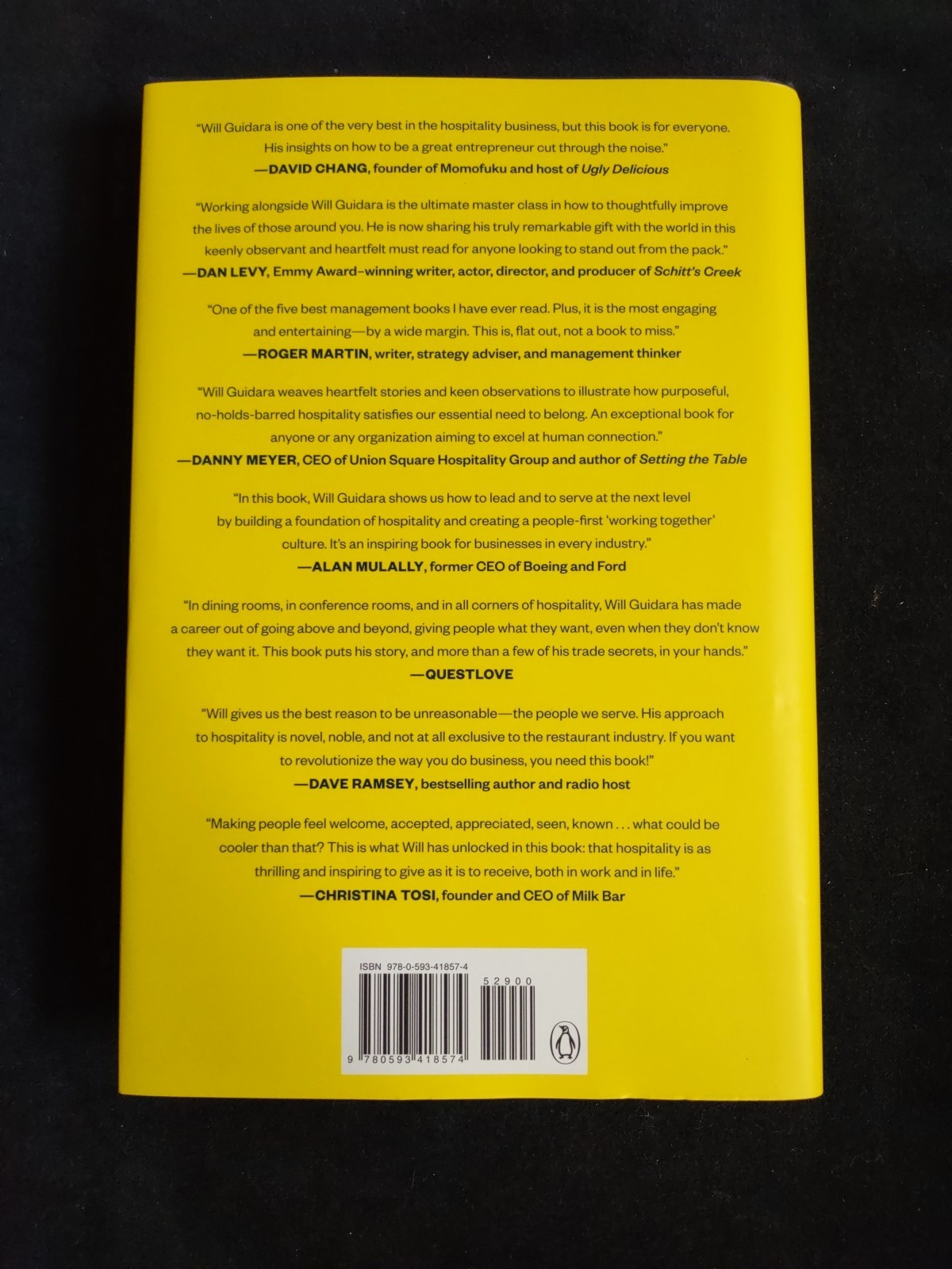 Unreasonable Hospitality Will Guidara Hardcover Book Management Business Service