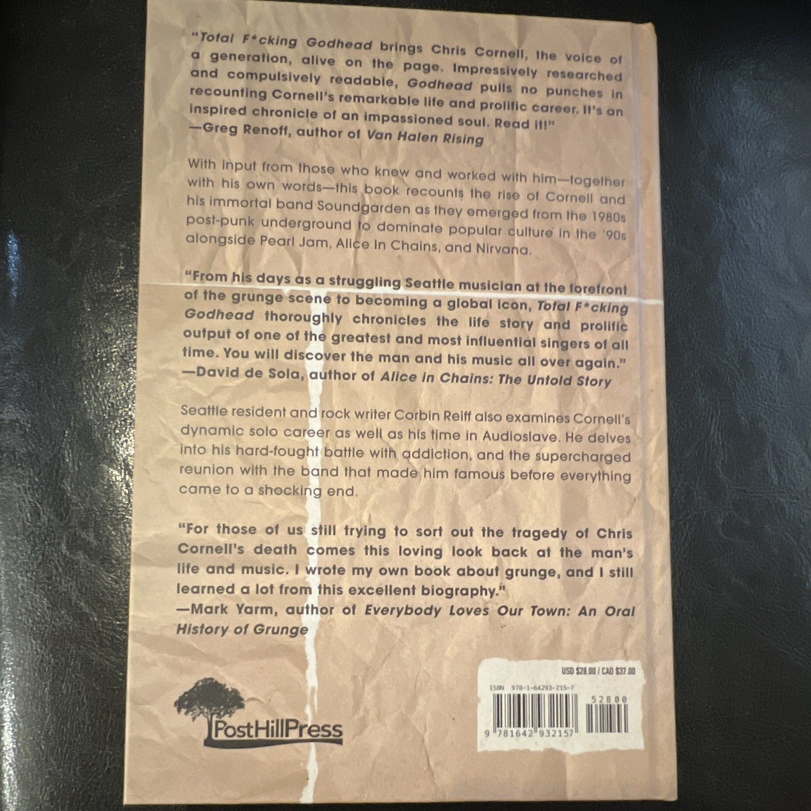 Total F*cking Godhead Chris Cornell Biography Corbin Reiff 2020 PB Post Hill