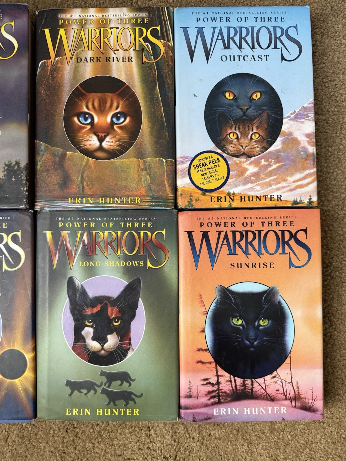Power of Three Warriors Book Series Six Hardcover Books Erin Hunter