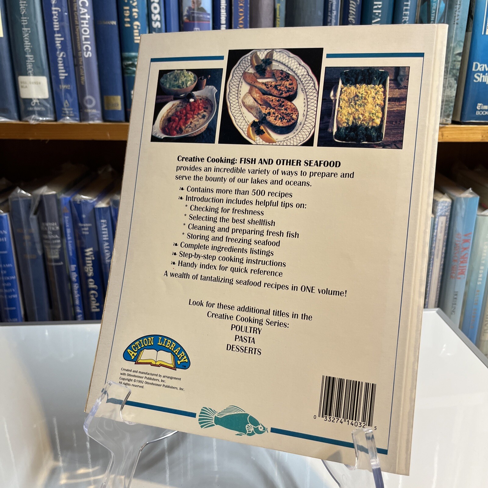 Creative Cooking: Fish and Other Seafood (1992, PB) 124 pages {Cookbook}