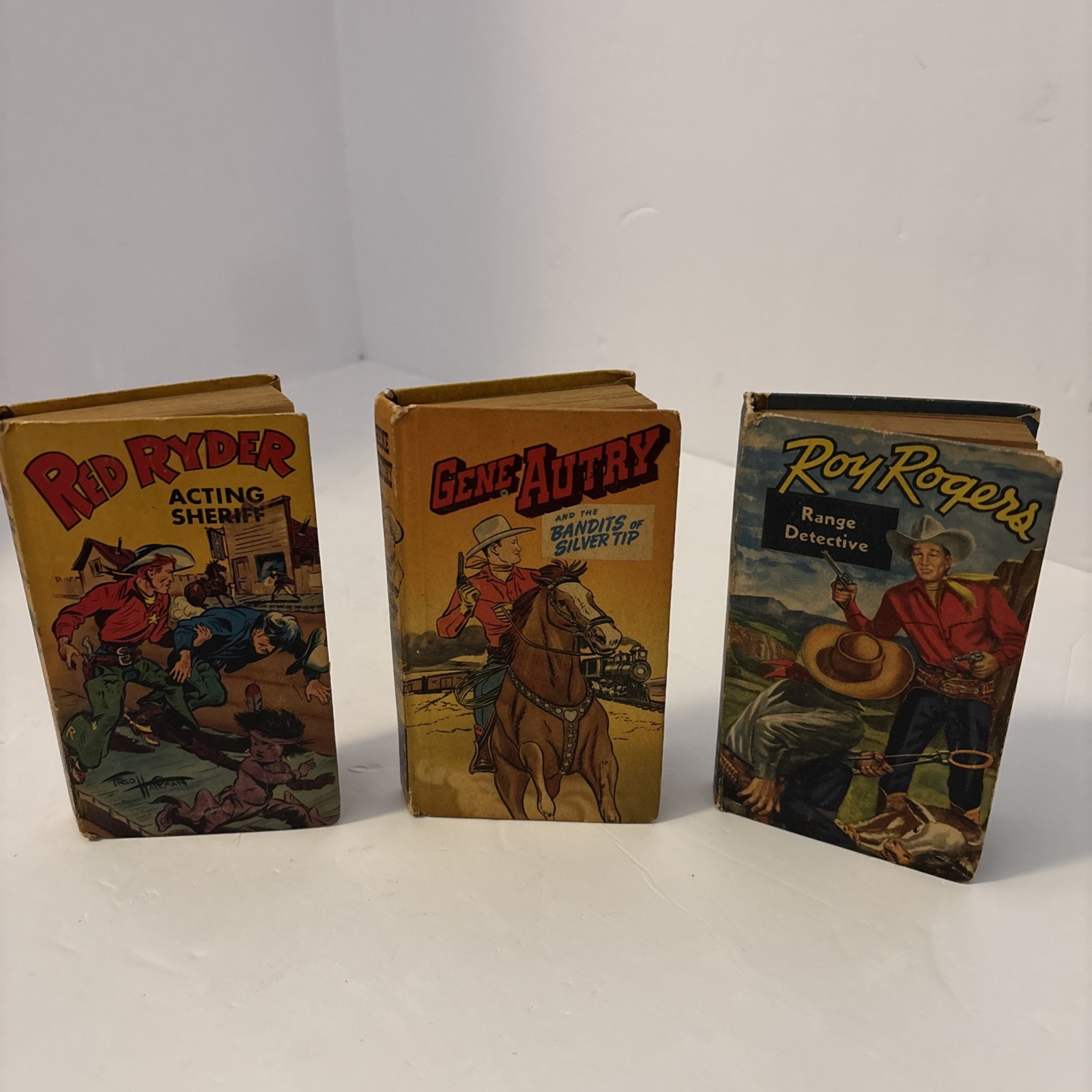 Lot Of 3 Vintage New Better Little Books Westerns