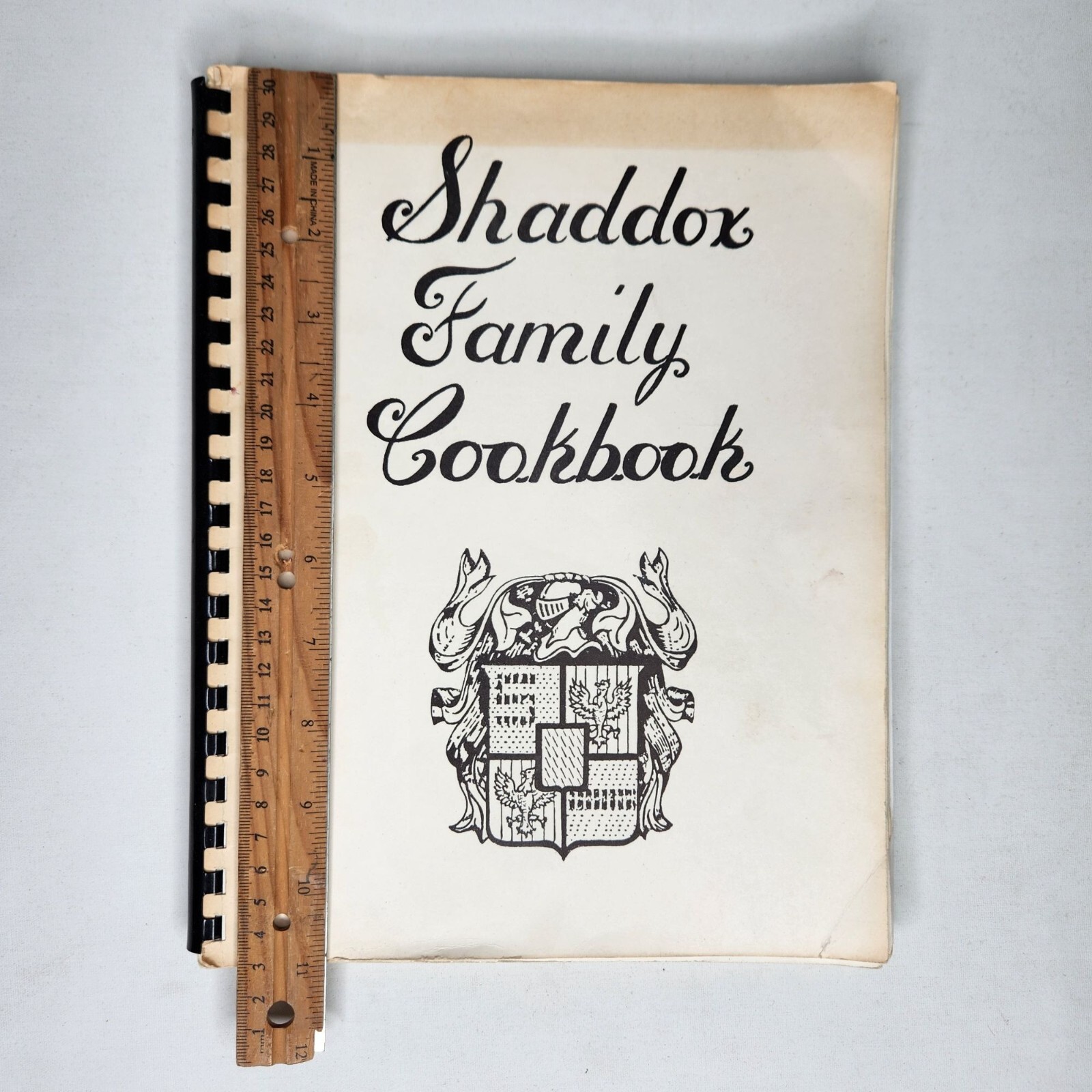1983 Shaddox Family Cookbook Recipes Collection 8.5 x 11in Spiral Typed Heritage