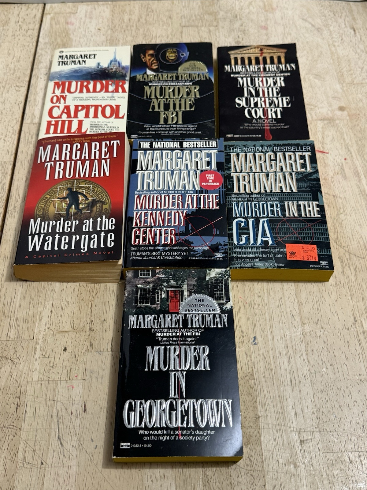 Margaret Truman Lot of 7 „Murder At/In/On“ Novels Paperback Books Good Condition