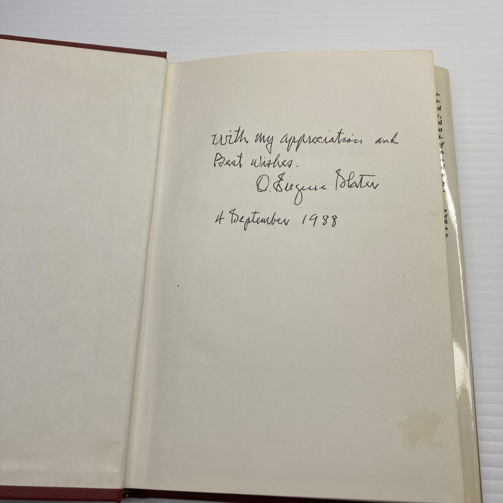 Oliver’s Travels One Bishop’s Journey Oliver Eugene Slater Signed 1988 Methodist