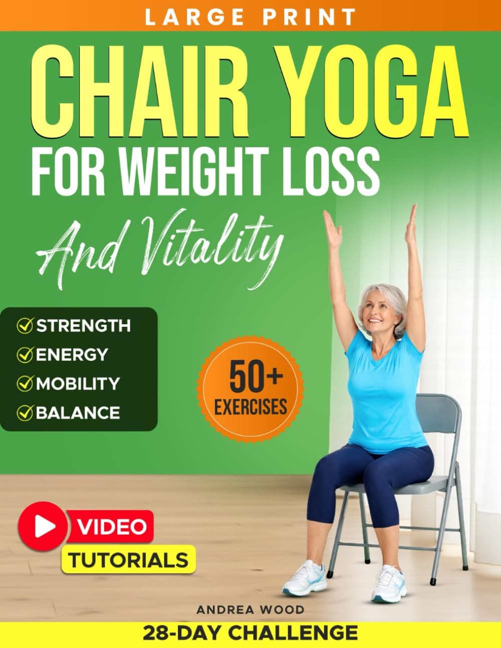 Chair Yoga for Seniors DVD Set + Poster + Bonus Gentle Exercise for Elderly