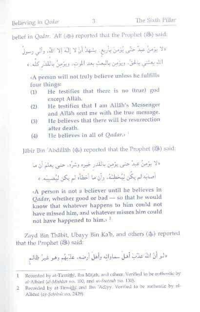 Believing In Allah’s Decree Qadar (Eemaan Made Easy Series) Part 6 By Muhammad a