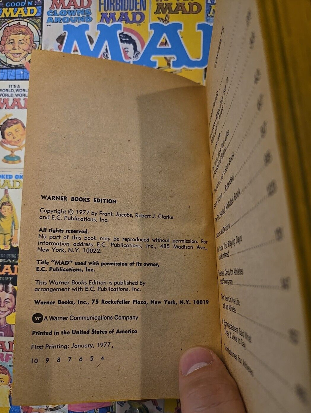 MAD Magazine Paperback Book: MORE MAD ABOUT SPORTS 1977 Warner 4th Print VG