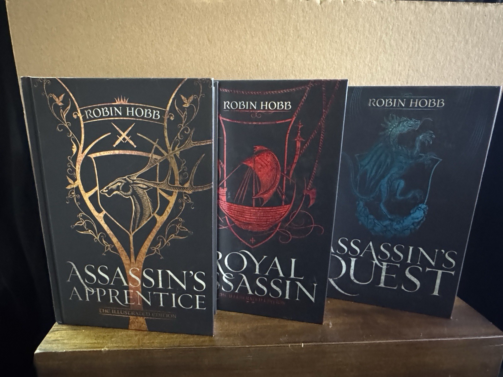 Farseer Trilogy (Assassin’s Apprentice, Royal, Quest) Hobb Illustrated HC