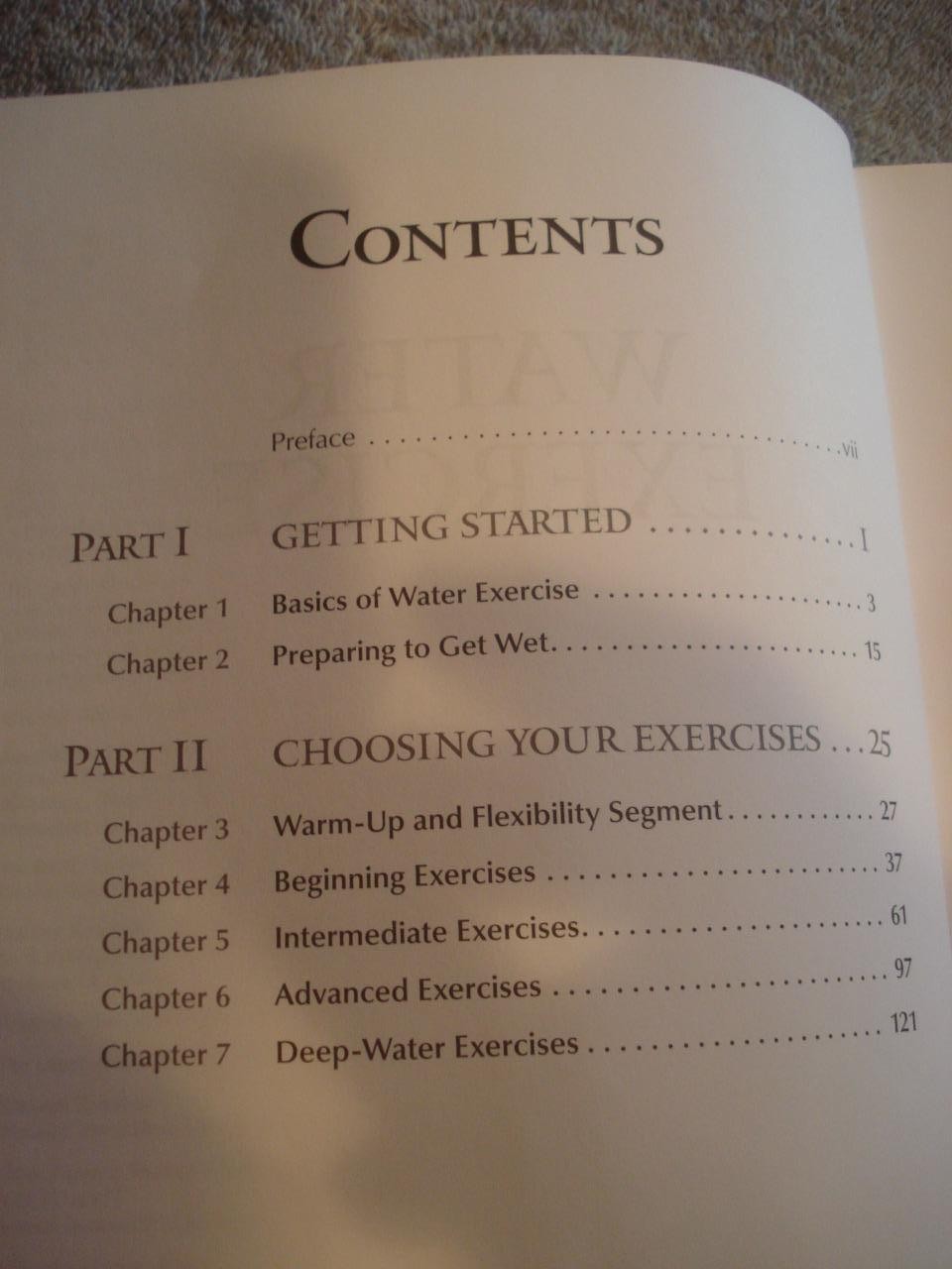 LOT OF 2 WATER EXERCISE & WATER AEROBICS PAPERBACK BOOKS.