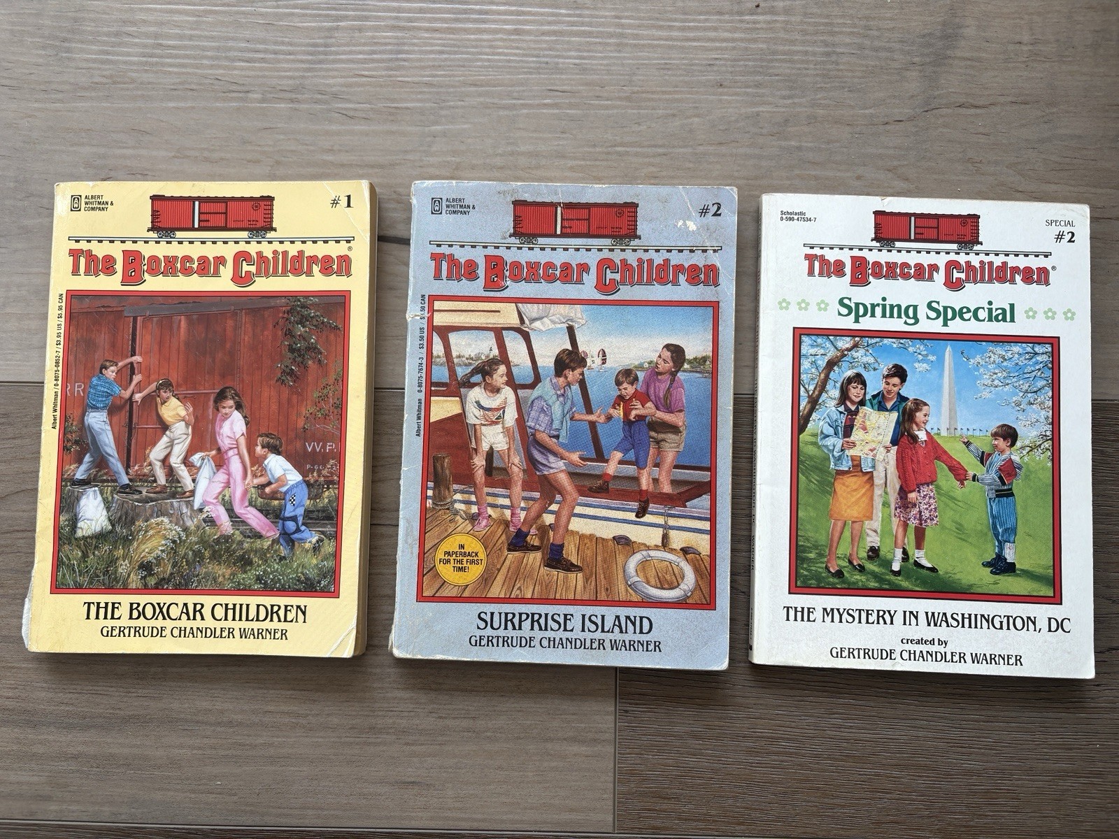 Gertrude Chandler Warner the Boxcar Children Set Of 9 Books And The Cookbook