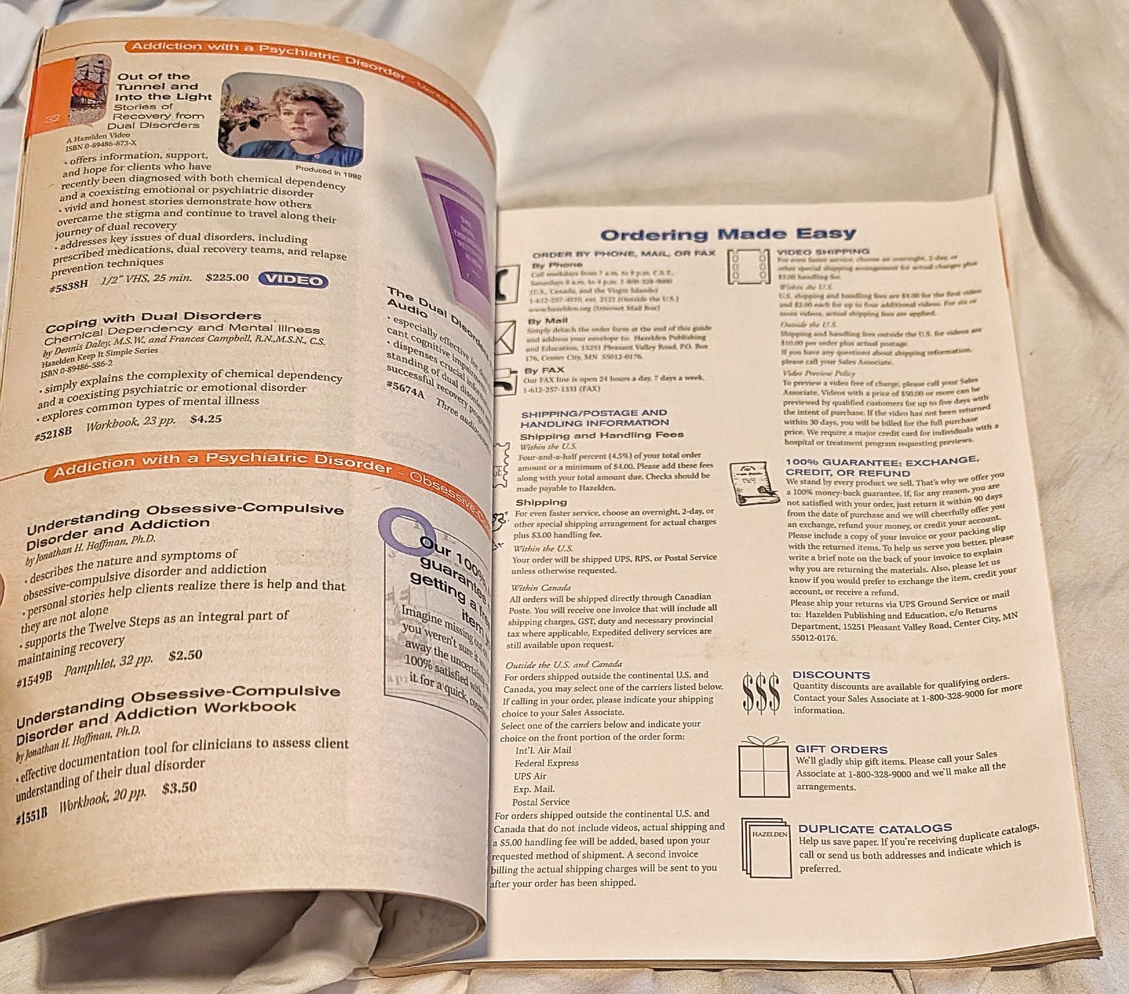 Vintage Hazelden🔴1998 Learning Resource Guide Dean Publishing PB🆓Abuse📬Health