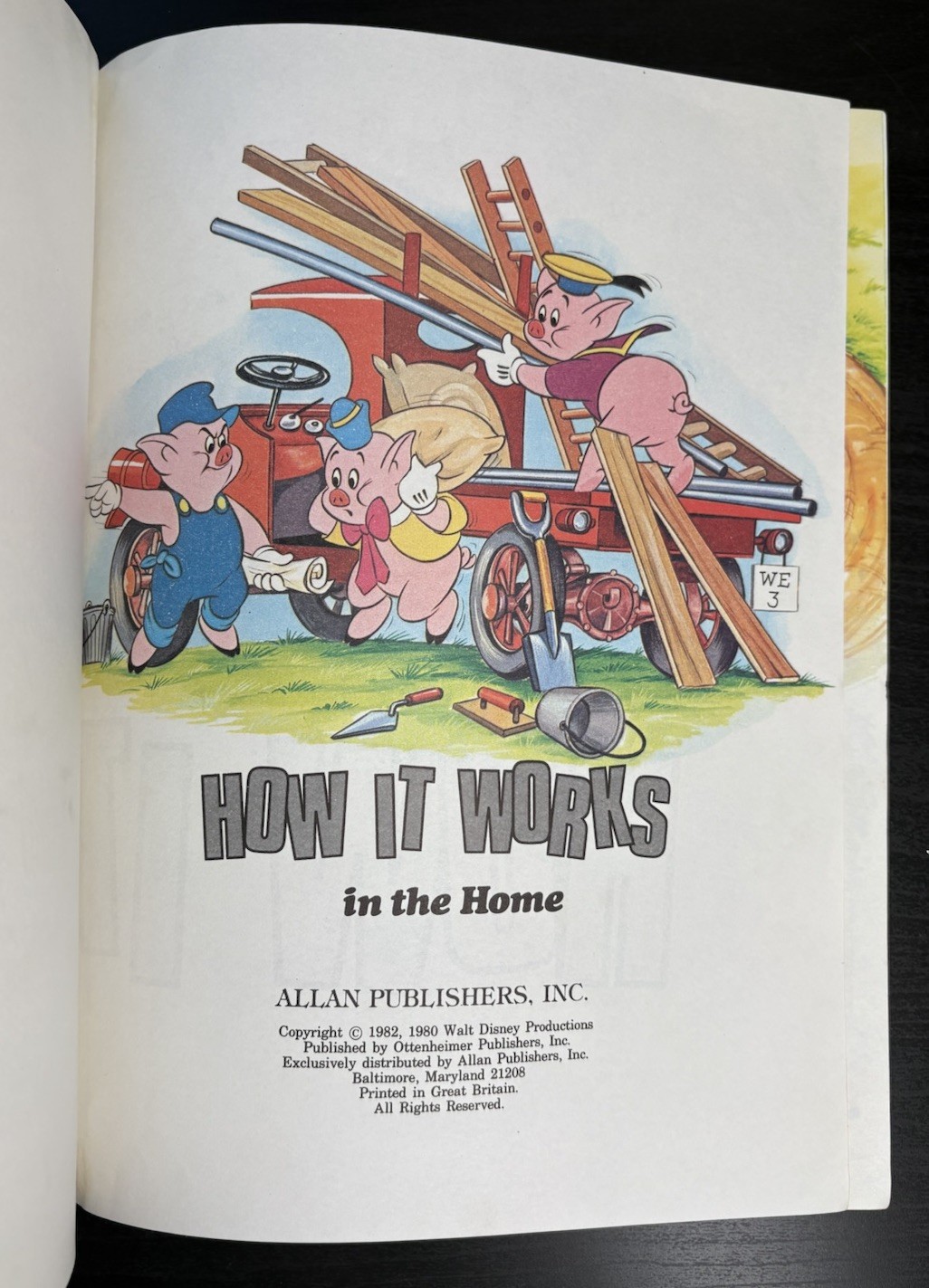 Walt Disney How It Works In The Home Hardcover Book Vintage 1982