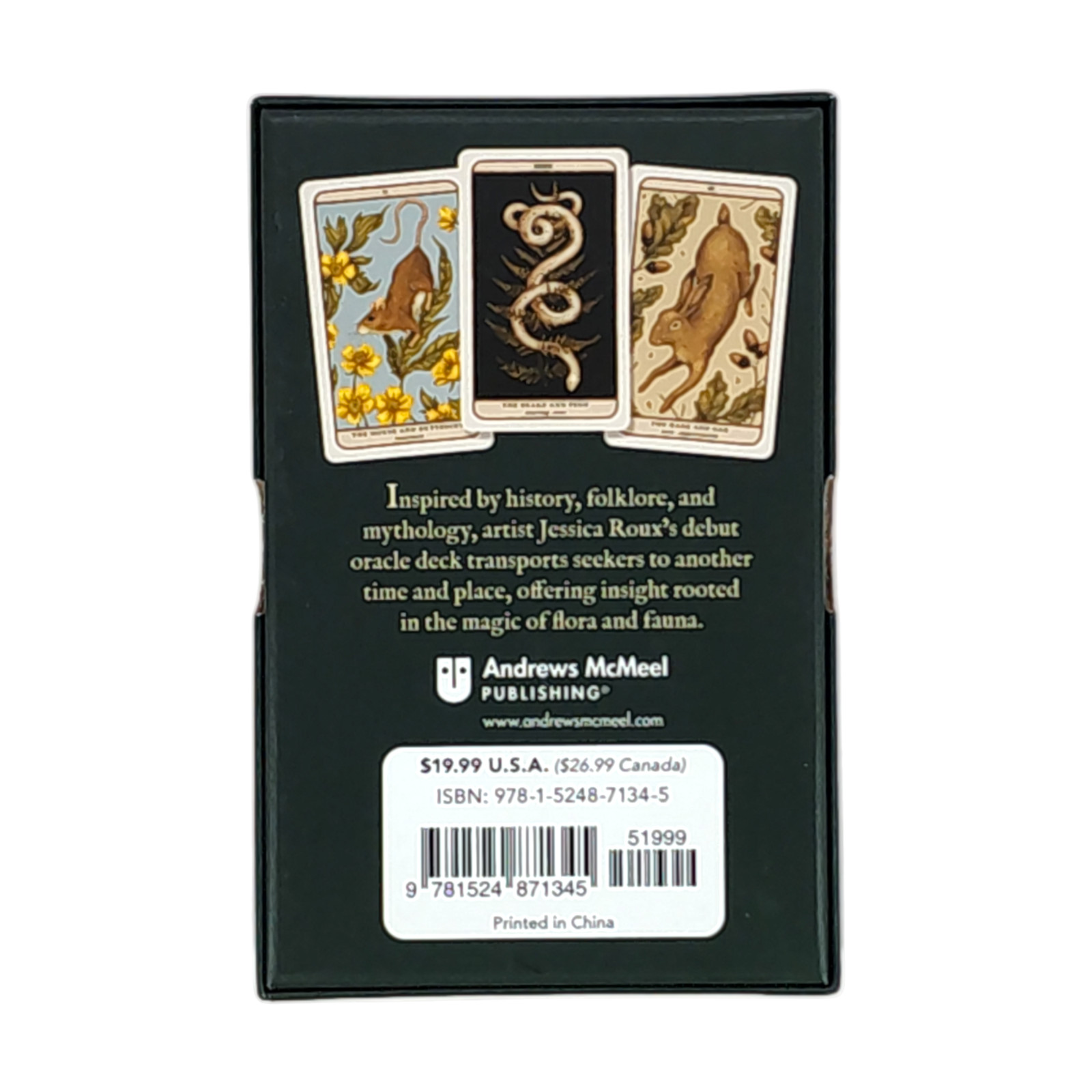 Woodland Wardens: 52-Card Oracle Deck & Guidebook by Jessica Roux Pre-Owned