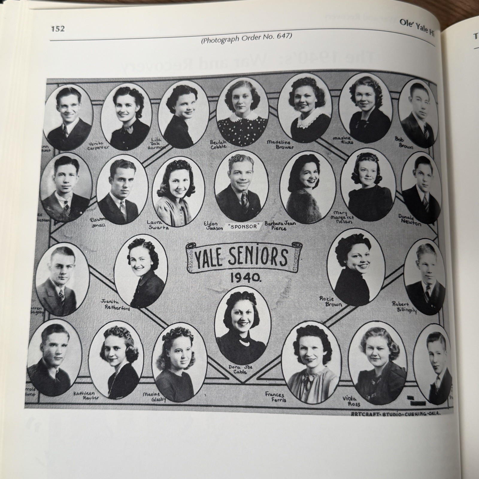 Ole‘ Yale High 1919-1987 Oklahoma High School Yearbook History Payne County HB