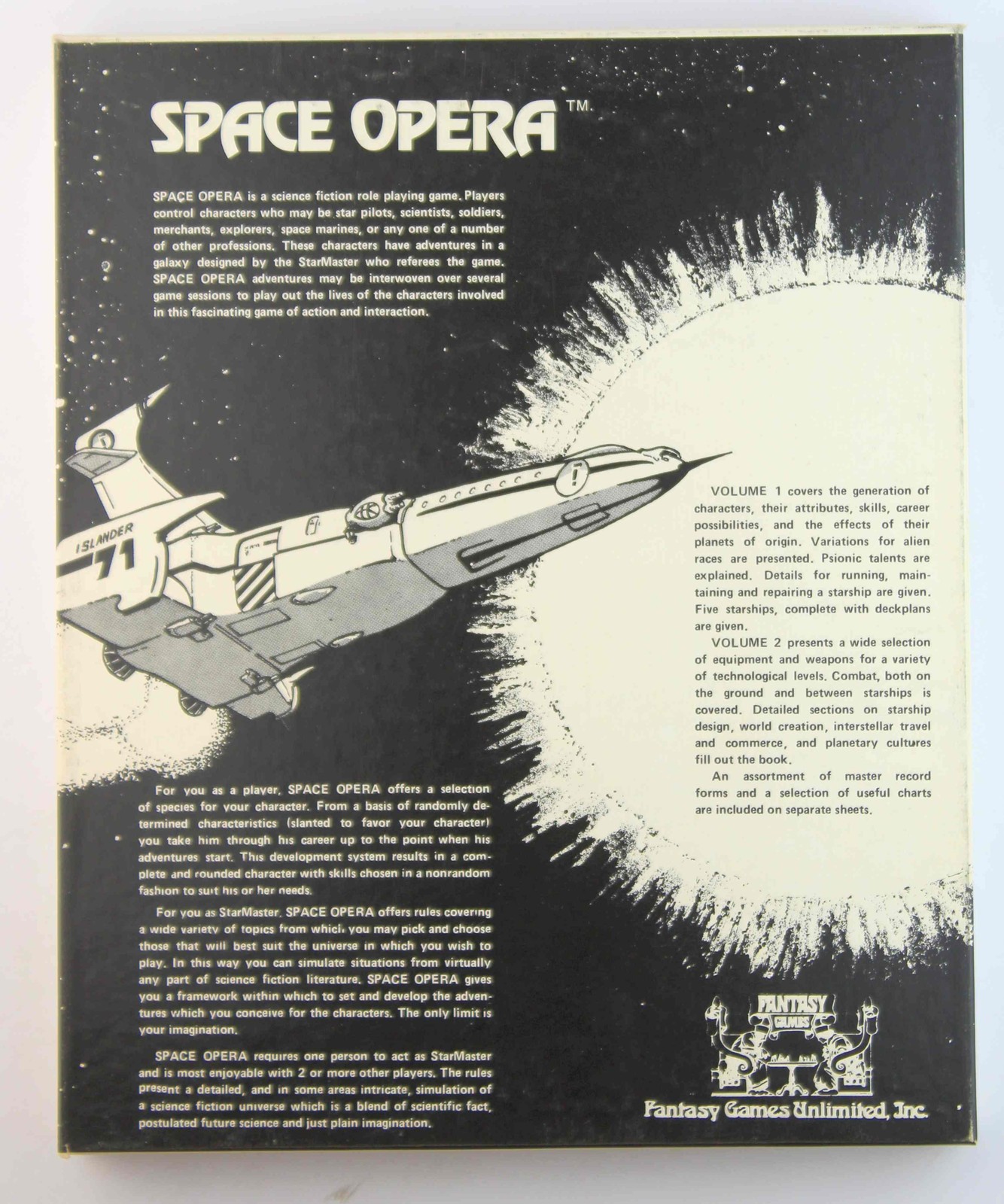 Space Opera Complete Sci Fi RPG Box Set Various FGU