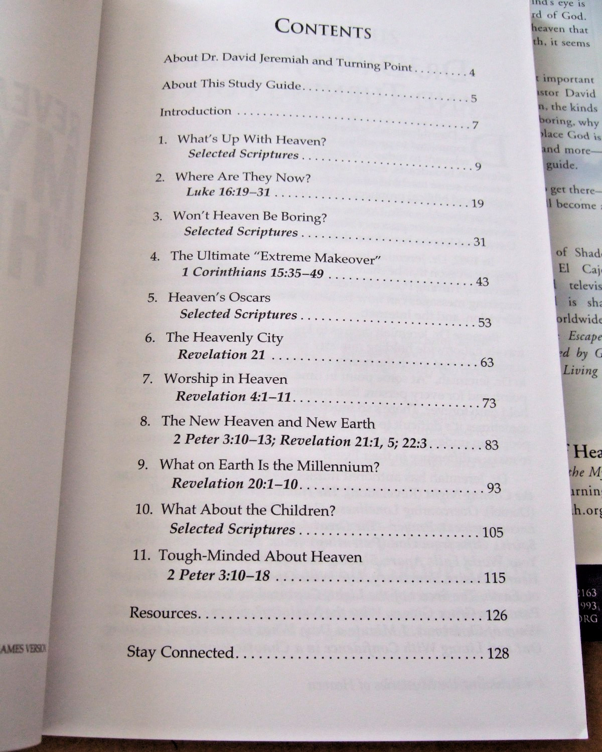 CHOICE OF 3 DR. DAVID JEREMIAH STUDY GUIDES REVEALING THE MYSTERIES OF HEAVEN