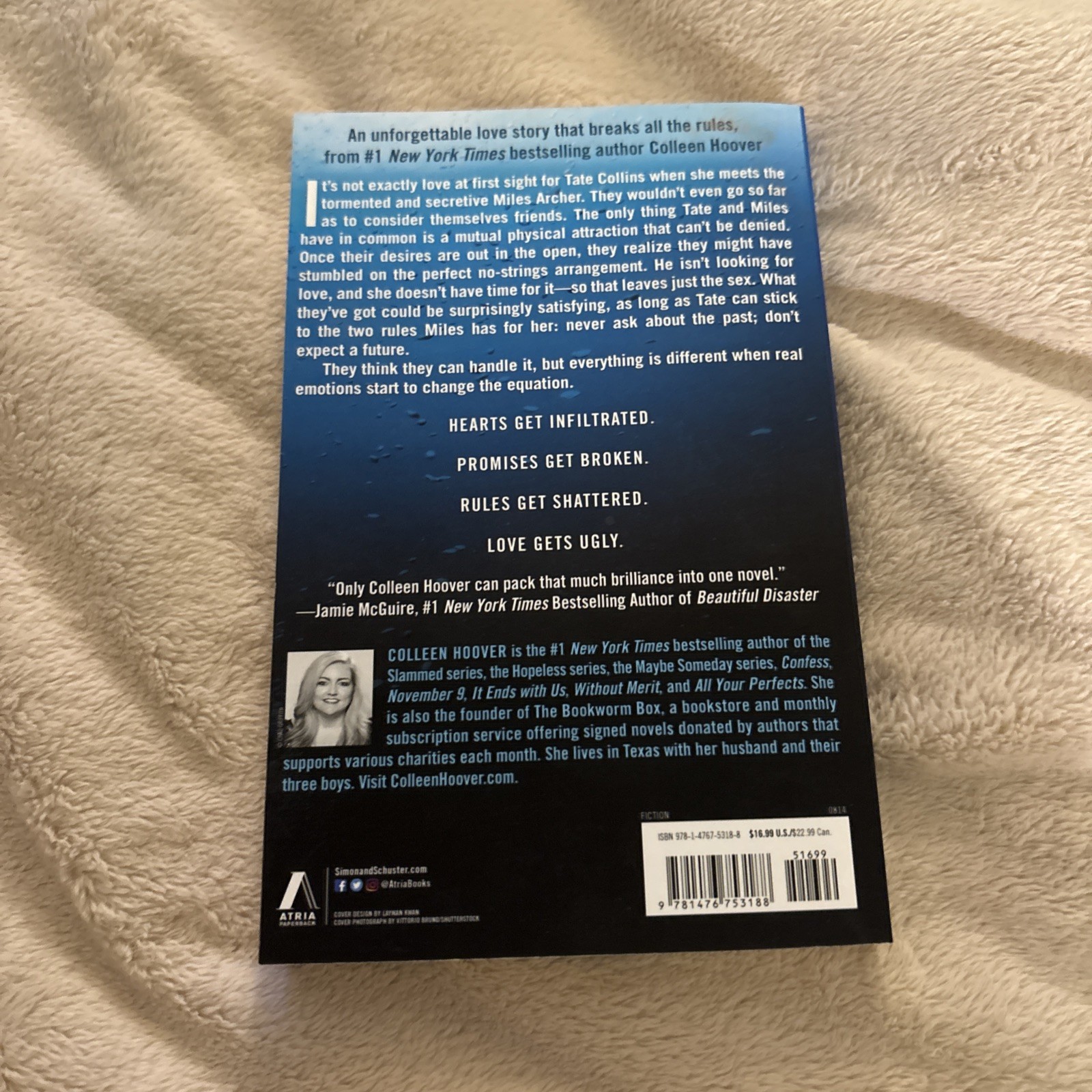 Ugly Love : A Novel by Colleen Hoover (2014, Trade Paperback)