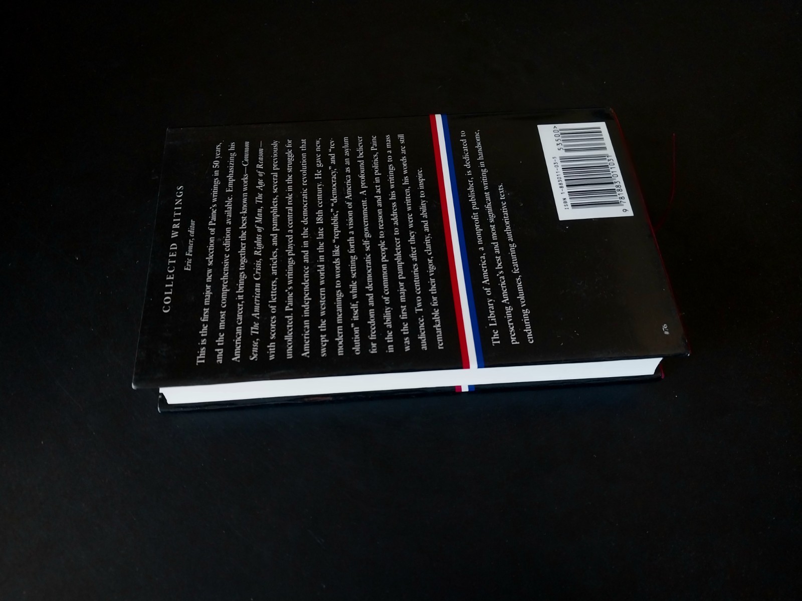 Thomas Paine – Collected Writings – The Library of America 7th Printing