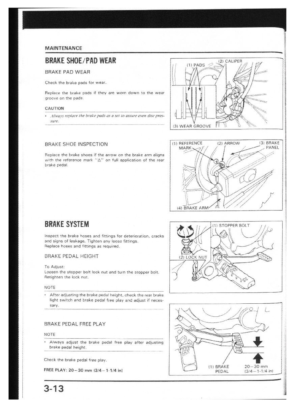 HONDA NX250 AX-1 Service Manual – STEEL WIRE BIND – PROTECTIVE FRONT & BACK