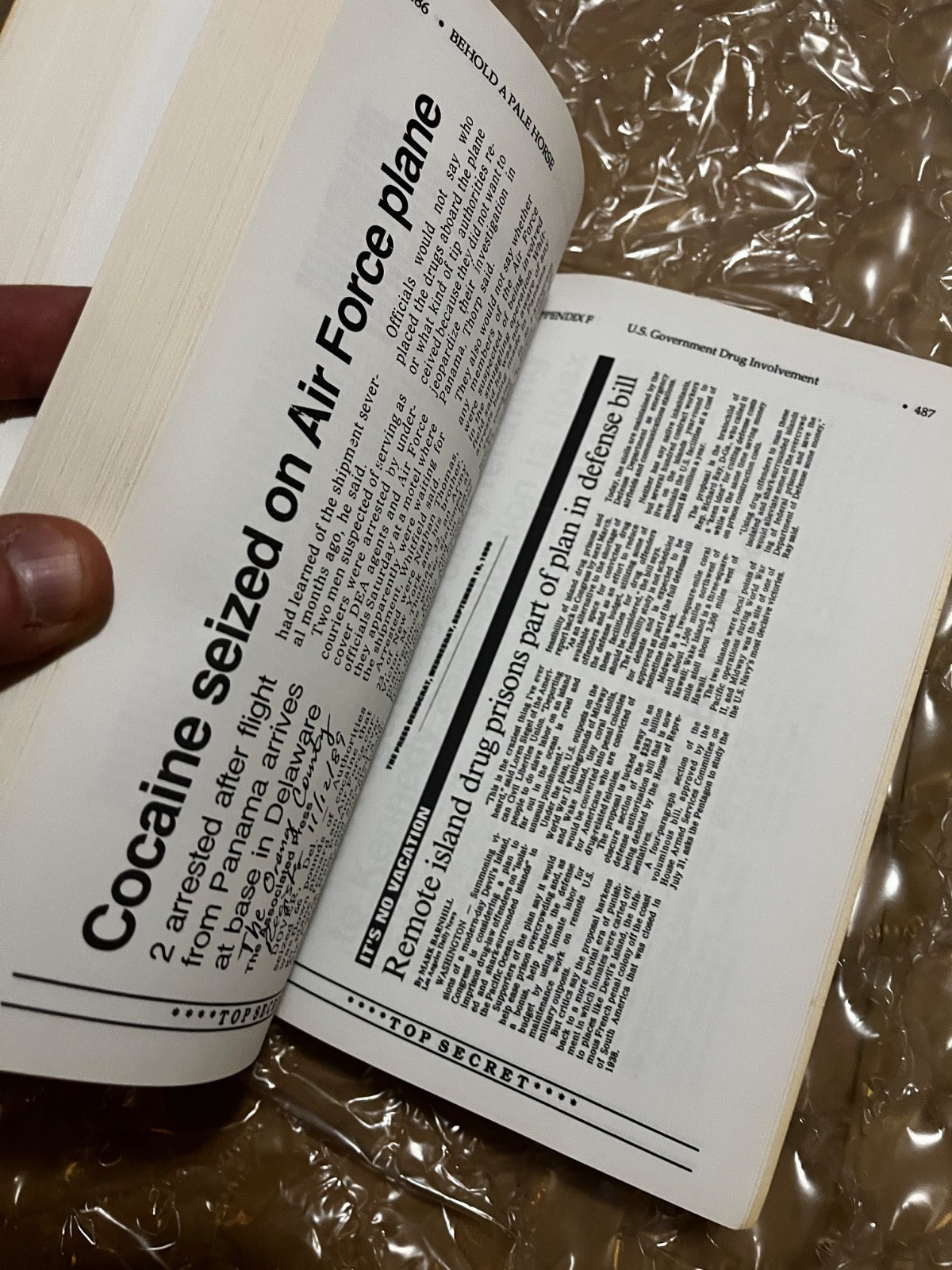 Behold a Pale Horse by William Cooper 1991 1st Edition OOP RARE Conspiracy