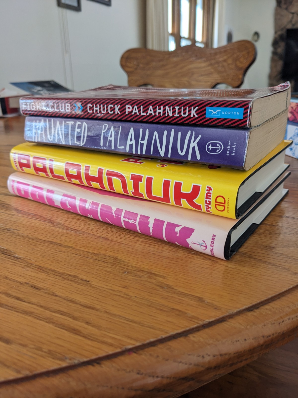 Chuck Palahniuk Fiction Hardcover Lot – Fight Club, Haunted, Pygmy, Snuff