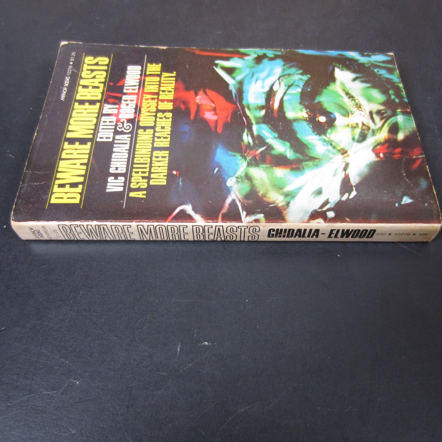 Beware More Beasts Ghidalia Elwood 1975 Horror Anthology Manor Books PB