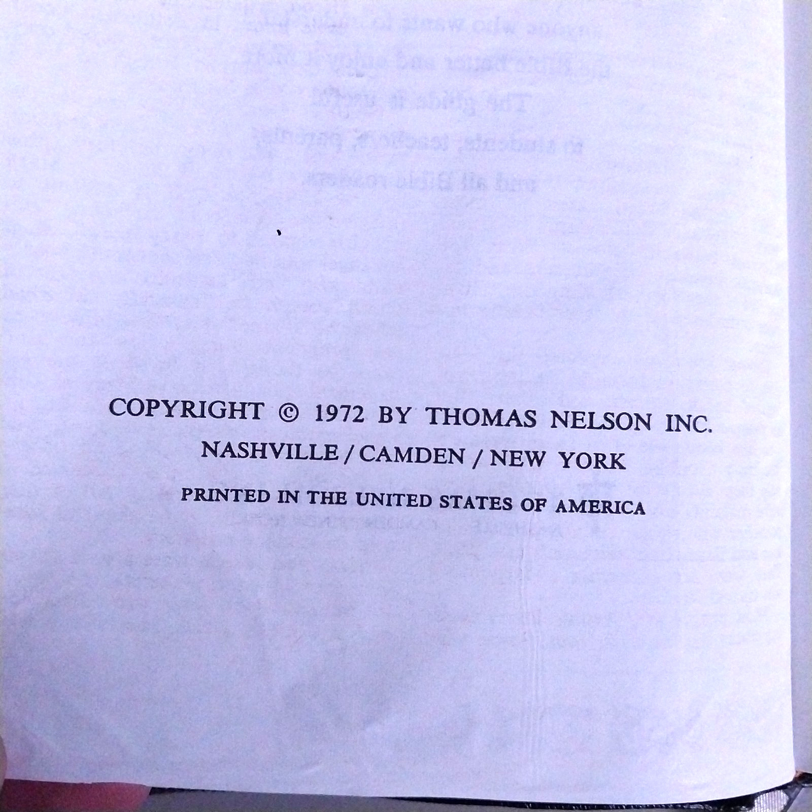 Holy Bible Red Letter Revised Standard Version – 1972 Nelson 4807 Second Edition