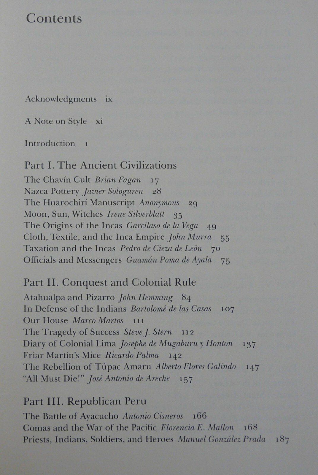 The Peru Reader History Culture Politics Duke University Press PB 2003