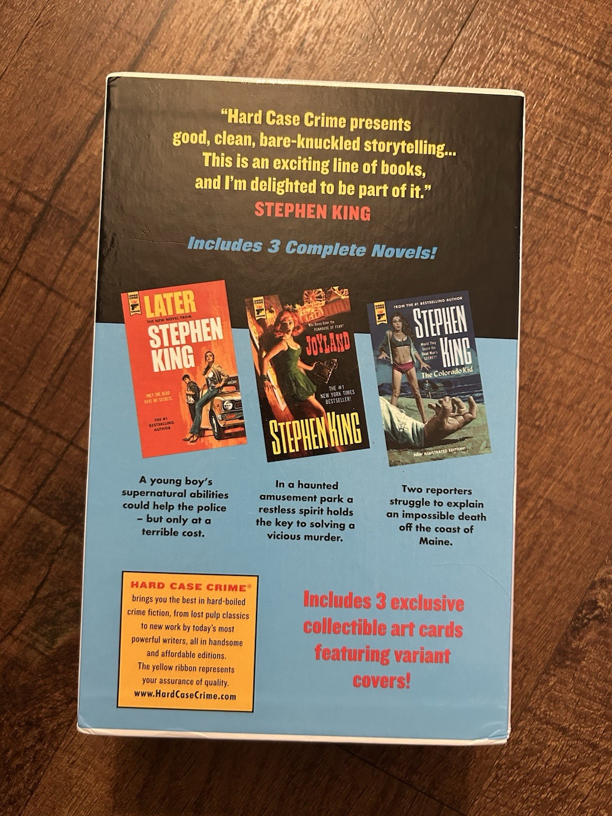 Stephen King Hard Case Crime Novels Box Set of 3 (2021, Trade Paperback)