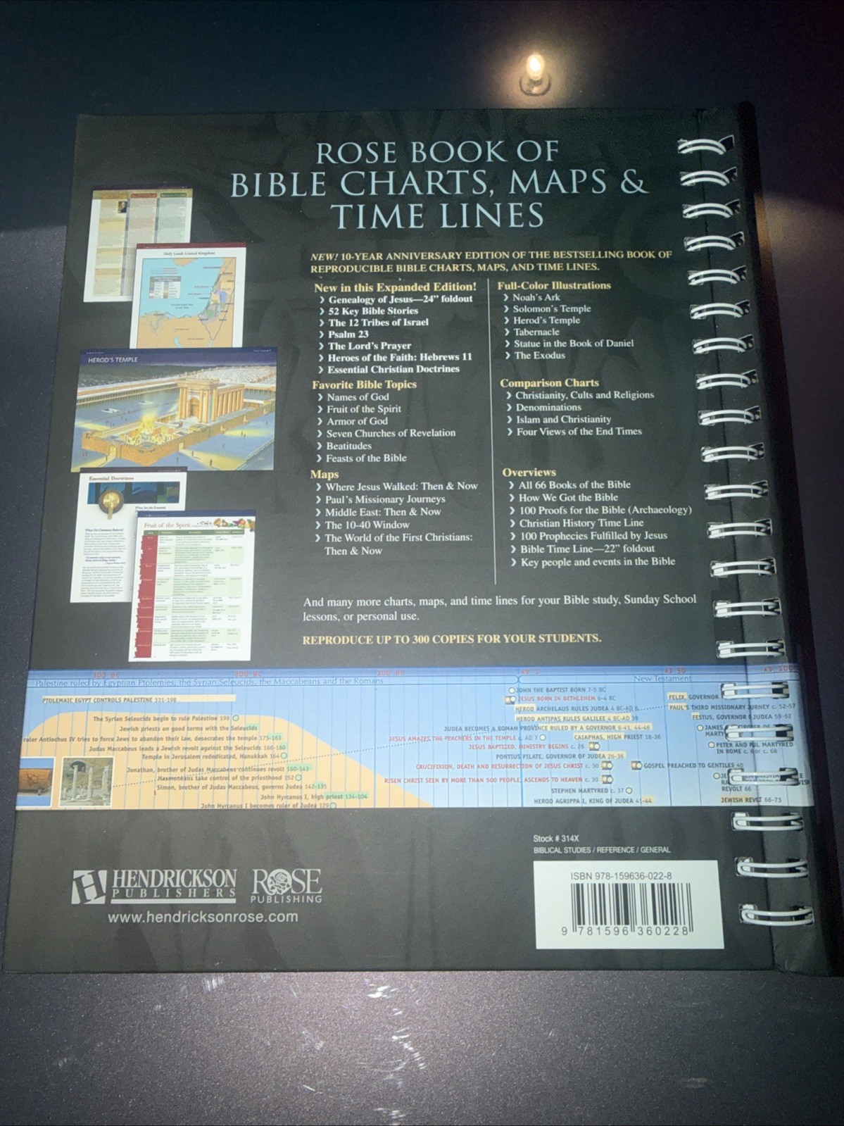 Rose Book of Bible Charts, Maps, and Time Lines 10th Anniversary Edition