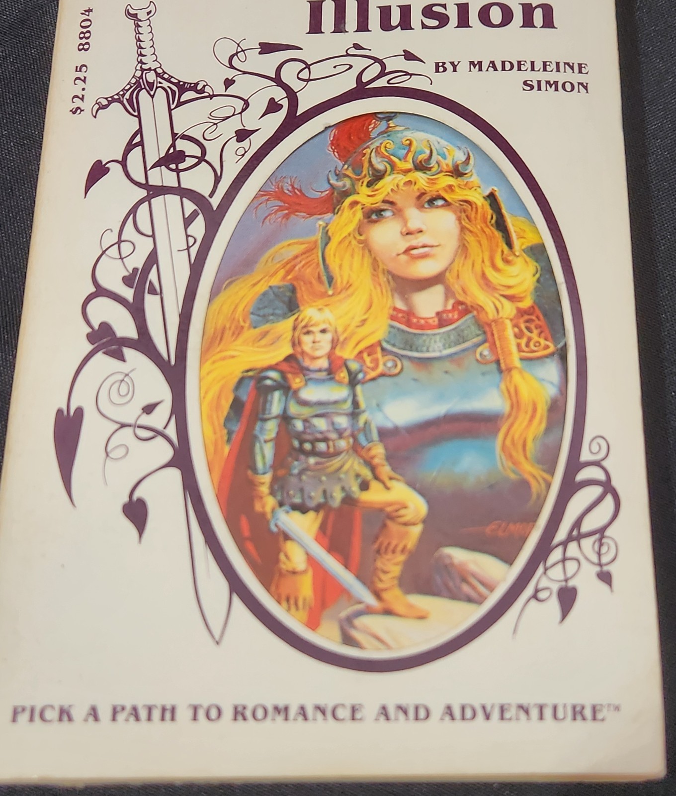 ISLE OF ILLUSION HeartQuest Pick a Path Book #4 TSR fantasy romance VTG 1980s