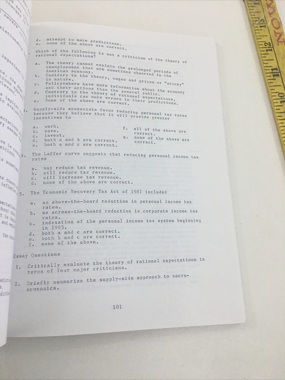 Macroeconomics : Theory and Policy – Michael R. Edgmand (1987, Paperback)