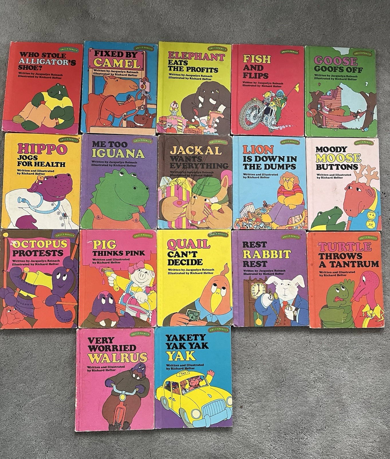 25 Vintage Sweet Pickles Books Kids Hardcover – 1970s