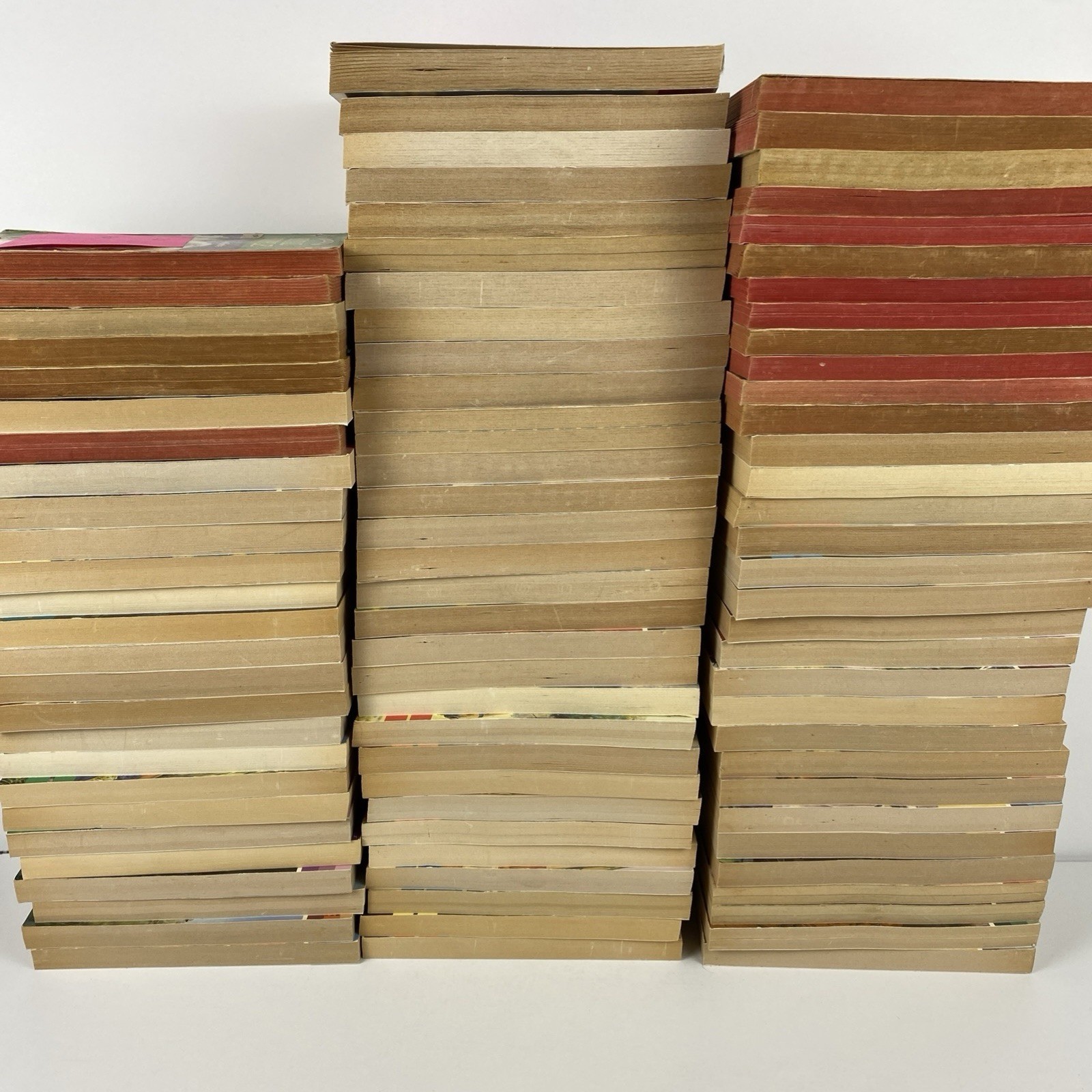 Lot of 88 Harlequin Romance Paperback Books Vintage Red Pages 60’s 70’s 80’s 90s