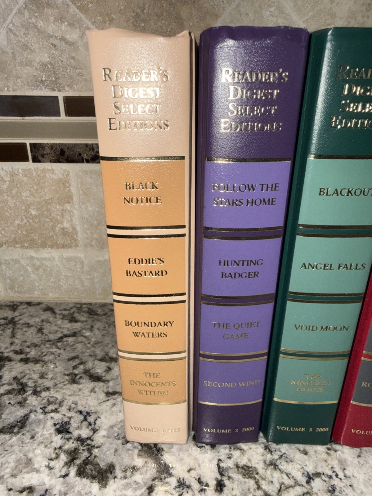 Reader’s Digest Condensed Books Lot of 6 Staging Multicolor Decor Display 2000