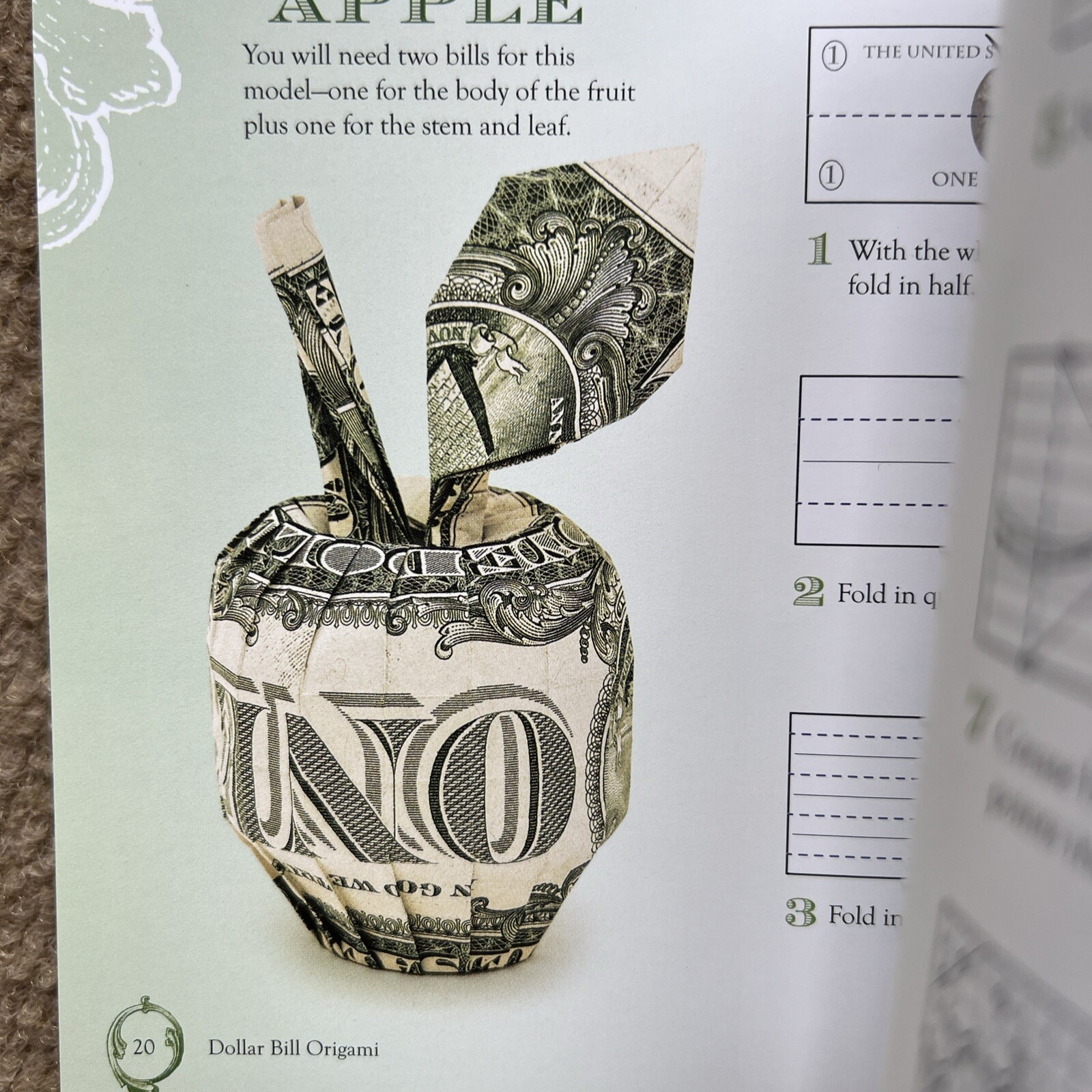 Dollar Bill Origami book by Won Park 72 Pages Illustrated And Instructions