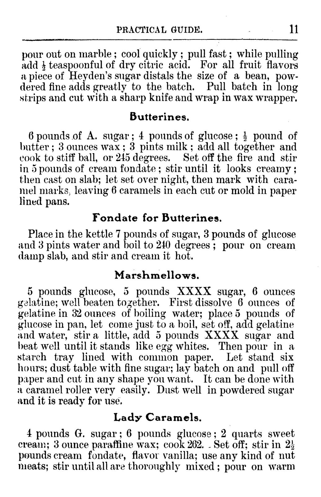 1904 Practical Guide To Candy Making And Soda Dispensing Cook Book 104 Pages