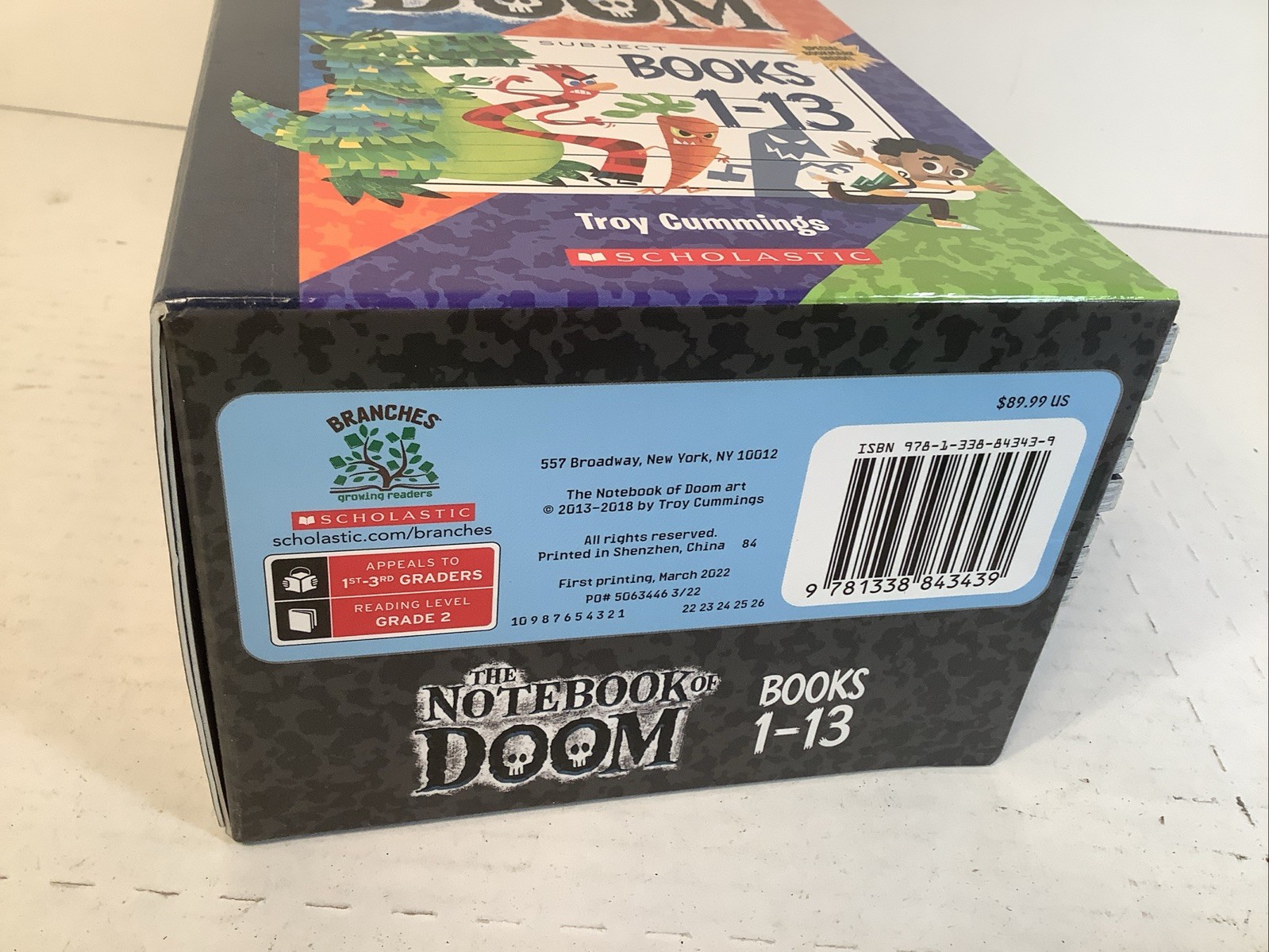 Scholastic The Notebook of Doom Books 1-13 Illustrated Box Set by Troy Cummings